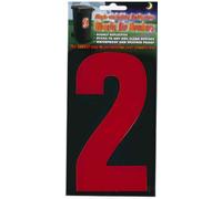 Wheelie Bin numbers WBN HiVis red 2