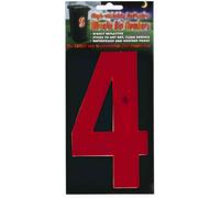 Wheelie Bin numbers WBN HiVis red 4