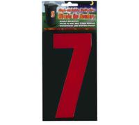 Wheelie Bin numbers WBN HiVis red 7