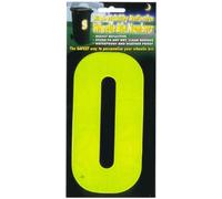 Wheelie Bin numbers WBN HiVis yellow 0