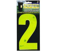 Wheelie Bin numbers WBN HiVis yellow 2