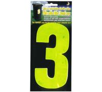 Wheelie Bin numbers WBN HiVis yellow 3