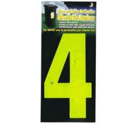Wheelie Bin numbers WBN HiVis yellow 4