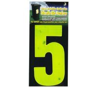 Wheelie Bin numbers WBN HiVis yellow 5