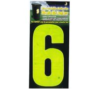 Wheelie Bin numbers WBN HiVis yellow 6