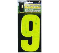 Wheelie Bin numbers WBN HiVis yellow 9