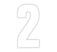 Wheelie Bin numbers White 2