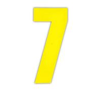 Wheelie Bin numbers Yellow 7