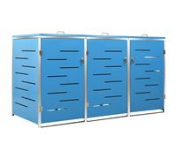 Wheelie Bin Shed Dustbin Cover Rubbish Bin Shed Storage Stainless Steel vidaXL