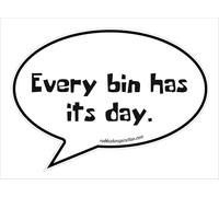 Wheelie Bin Stickers- Funny decals for wheelie bins made from premium vinyl and laminated for longevity. Witty humorous graphics in varying designs