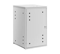 Wheelie Bin Storage 240 l air Holes - Garden Composters by Uniprodo Metallic silver