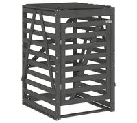 Wheelie Bin Storage White 84x90x128.5 cm Solid Wood Pine