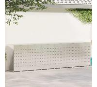 vidaXL Wheelie Bin Storage for 6 Bins Silver 408 x 77.5 x 115.5 cm