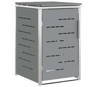 Wheelie Bin Storage Stainless Steel Outdoor Waste Enclosure Container vidaXL