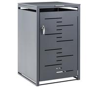 Trash Bin Cover 240 L PERISSA Metal Dark Grey