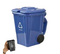 Wheelie Bin-Themed Funny Mugs, 400 Ml Trash Can Shaped Ceramic Coffee Cup with Handle, Ceramic Mug for Kitchen Office Living Room Christmas Party (Blue 400ml)