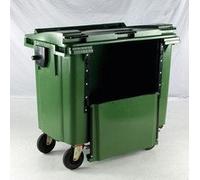 VFM Wheelie Bin with Drop Down Front 770L Green 377966