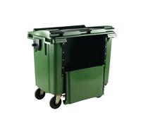 Wheelie Bin with Drop Down Front 770 Litre Green 377966