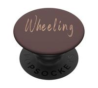 Wheeling West Virginia Vintage elegant design PopSockets Adhesive PopGrip