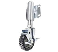 Wheels 100mm Spring Loaded Gate Wheel x1, Heavy Duty Industrial Swivel Casters, Nylon Wear- Silent Replacement Caster, Shock Absorber, Height Adjustable 30mm, for Sliding Gate Trolley (Color : Front
