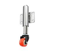 Wheels 2in/50mm Swivel Caster Gate Wheel,Heavy Duty Flat Free Spring Shock Absorber Retractable 30mm,Load Capacity 165lbs,Sturdy and,1pcs,No Noise (Universal,Yellow) (Color : Polyurethaneb, (Orange