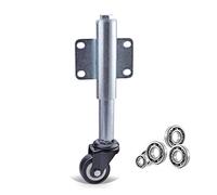 Wheels 2in/50mm Swivel Caster Gate Wheel,Heavy Duty Flat Free Spring Shock Absorber Retractable 30mm,Load Capacity 165lbs,Sturdy and,1pcs,No Noise (Universal,Yellow) (Color : Polyurethaneb, (Polyure