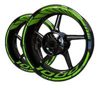Wheels Edge Sticker Motorcycle Wheel Stickers Decal Reflective Rim Stripe Tape Decals Decoration Accessory For K&awasaki Z1000 Z 1000 Wheel Decals(Color 2)