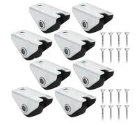 Wheels for Furniture,8 PCS Small Castor Wheels Set Low Profile Fixed Rubber Castors with Screws for Furniture Tables Trolleys Drawers Small Appliances Mini Quiet Roller Castors