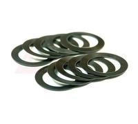 Wheels Manufacturing 29mm ID x 1mm Crank Spindle Spacer - Pack of 10 Black,One Size,BB-29MM-1.0
