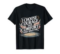 Wheels of Courage Roll with Confidence Empowerment Lifestyle T-Shirt