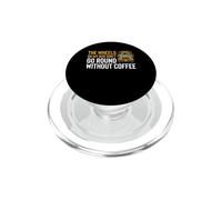 Wheels On My Bus Don't Go Round Without Coffee Bus Driver PopSockets PopGrip for MagSafe