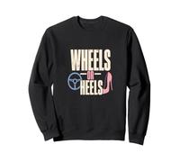 Wheels Or Heels Gender Reveal Party Car Or Shoes Sweatshirt