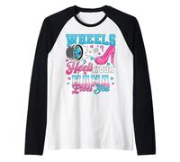 Wheels Or Heels Your Nana Loves You Gender Reveal Party Raglan Baseball Tee