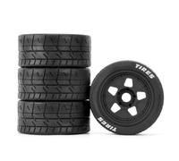 Wheels Run-Flat Tires For ARRMA For INFRACTION For FELONY 1/7 Rc | High-grip run-flat tires for 1/7 rc car set, 17mm hex, For street compound for high-speed bashing. RC Tires Hub Wheel