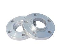 Wheels Spacer 2pcs 15/20/25mm 5x112-57.1 Silver Black Forged Aluminum 6061-T6 Car Wheel Spacer Shims Plate(Silver,25MM)