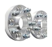 Wheels Spacer Kit 2pcs Aluminum 5x108 5x4.25" 63.3mm CB 12x1.5 Thread 25mm 30mm Wheel Spacers Adapter For Tourneo For Connect 2008(Silver 25mm)