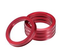 Wheels Spacer Kit 4pcs OD 72.6mm 73.1mm to ID 57.1mm 60.1mm 67.1mm 65.1mm Car Tire Centering Hub Centric Rings Wheel Bore Center Red