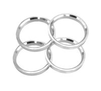 Wheels Spacer Kit 4PCS Wheel Spacer Center Rings Car Aluminium Hub Rings Bore 54.1/56.1/56.6/57.1/60.1/63.4/64.1/65.1/66.1/66.6/67.1(57.1-60.1)