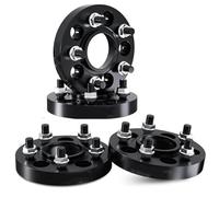 Wheels Spacers Car Wheel Spacer For Jeep For Wrangler JK JL 5x127 71.6 1-2 Hubcentric Spacers Hub Shims Forged Aluminum 25/30/35/50 Mm Flange Gasket Shim Automotive(Black 2,35mm)