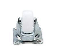 Wheels,Swivel Caster 4pcs 10KG Universal Swivel Casters 1 inch Furniture Wheel Castor White PP Nylon Dual Roller Wheel for Platform Trolley Chair