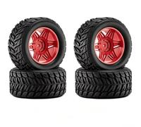 Wheels Tire Set For Arrma For Mini For Kraton 3S For BLX 1/16 Rc | Rubber tires and plastic wheels improve off-road traction and handling Upgrade for RC trucks cars. RC Tires Hub Wheel