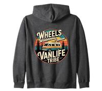 Wheels Wilderness Freedom life Tribe Zip Hoodie