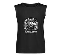 Wheeltappers & Shunters Social Club Men Sleeveless T-Shirt Printed Vest Tank Black Tee Top 3XL
