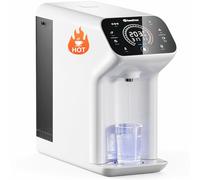 Wheelton Reverse Osmosis Water Filter Countertop RO Water Filtration System, Instant Hot 8-Layer UV Water Purifier, Real-time TDS Monitor, Reduce PFAS & Other Contaminants, GPD100, No Installation