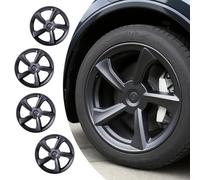 WheelX 19 Inch Wheel Trims Compatible with Tesla Model Y Juniper 2025, Durable ABS Plastic Covers (Set of 4), Fit for Standard Wheels, Snap-on Tire Cover Replacement