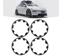 WheelX 20-Inch Wheel Cover Compatible with 2025-2026 Tesla Model Y, Fit for 20'' Helix 2.0 Wheels, Snap-On Rim Protector Hubcap Rings, Matte Black ABS (Set of 4)