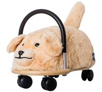 Wheelybug Toddler Wooden Ride-On Animal with Interchangeable Plush Cover, Safety Certified Developmental Toy, Small (1 - 3 Years), Plush Dog