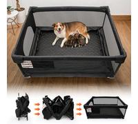 Whelping Box for Dogs and Puppies with Stainless Steel Rail