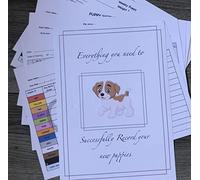 whelping charts for record keeping record data and track litters, A4