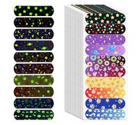Whemyreat 160pcs Luminous Plasters, Plaster Box for Small Injuries and Wounds, First Aid Bandage with Cute Motifs, Flexible Bandage Material with Strong Adhesive Strength Band Aid, 72 * 19mm